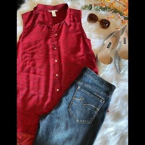 H&M Sleeveless Top Red
